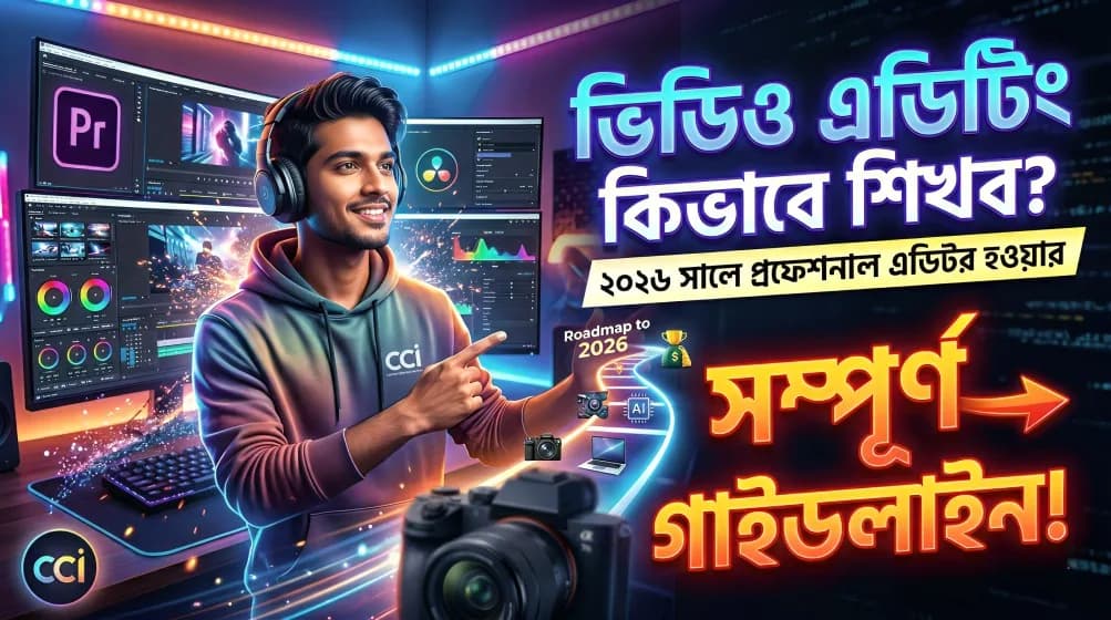 ভিডিও এডিটিং কিভাবে শিখব? ২০২৬ সালে প্রফেশনাল এডিটর হওয়ার সম্পূর্ণ গাইডলাইন